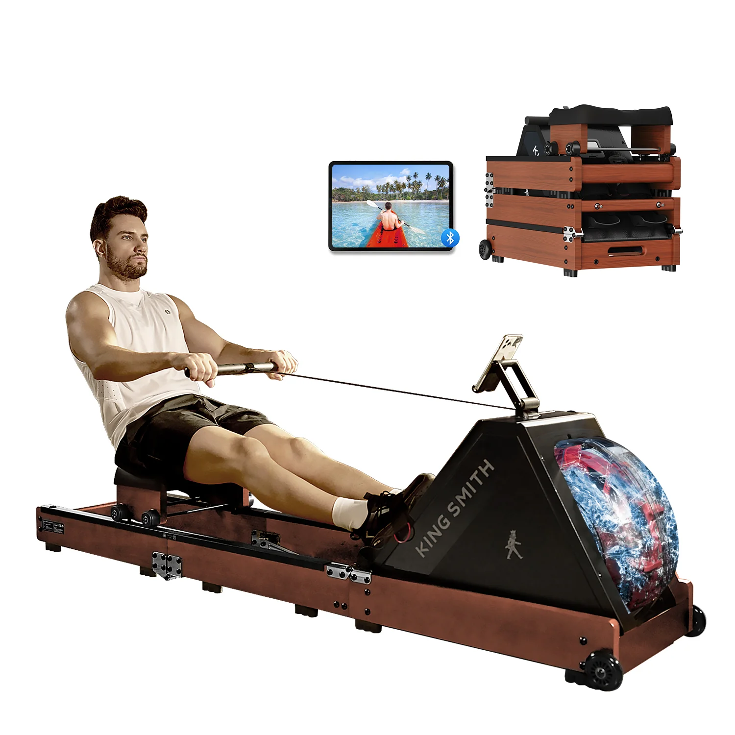 WR20 Foldable Water Rowing Machine - Image 13