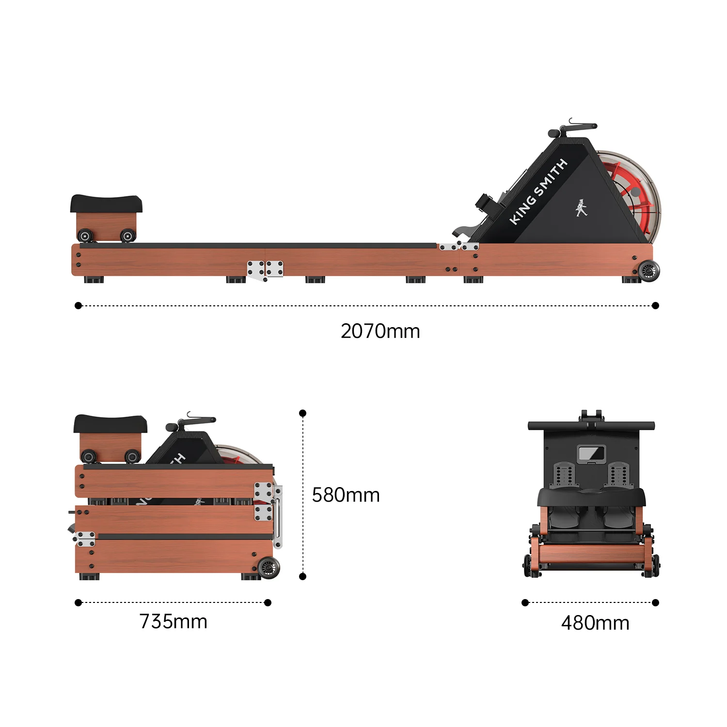 WR20 Foldable Water Rowing Machine - Image 14