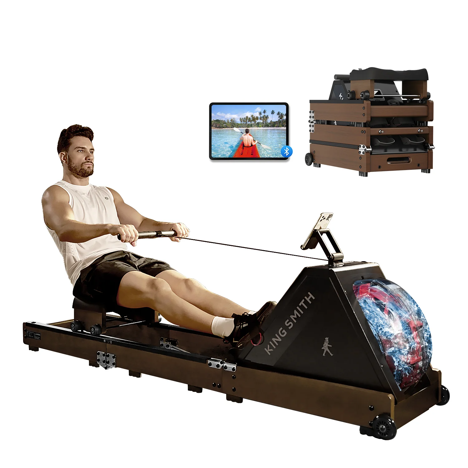 WR20 Foldable Water Rowing Machine - Image 3